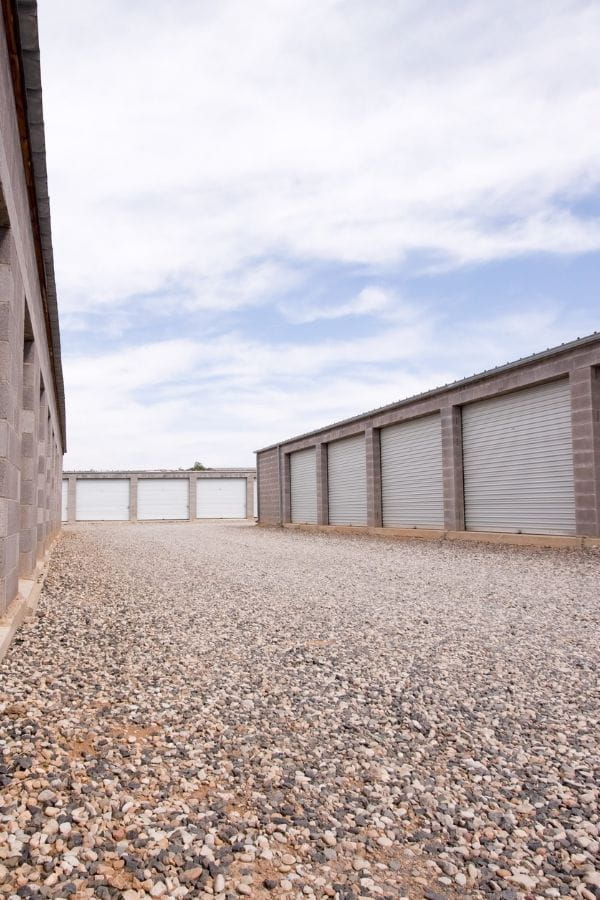 image of a row of storage units